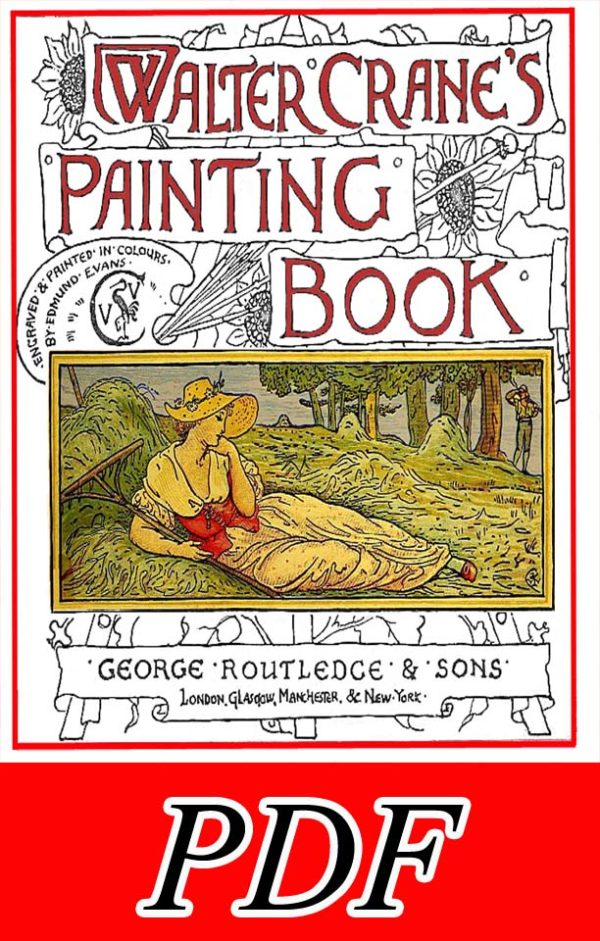 Walter Crane's Painting Book- Adult Coloring Book